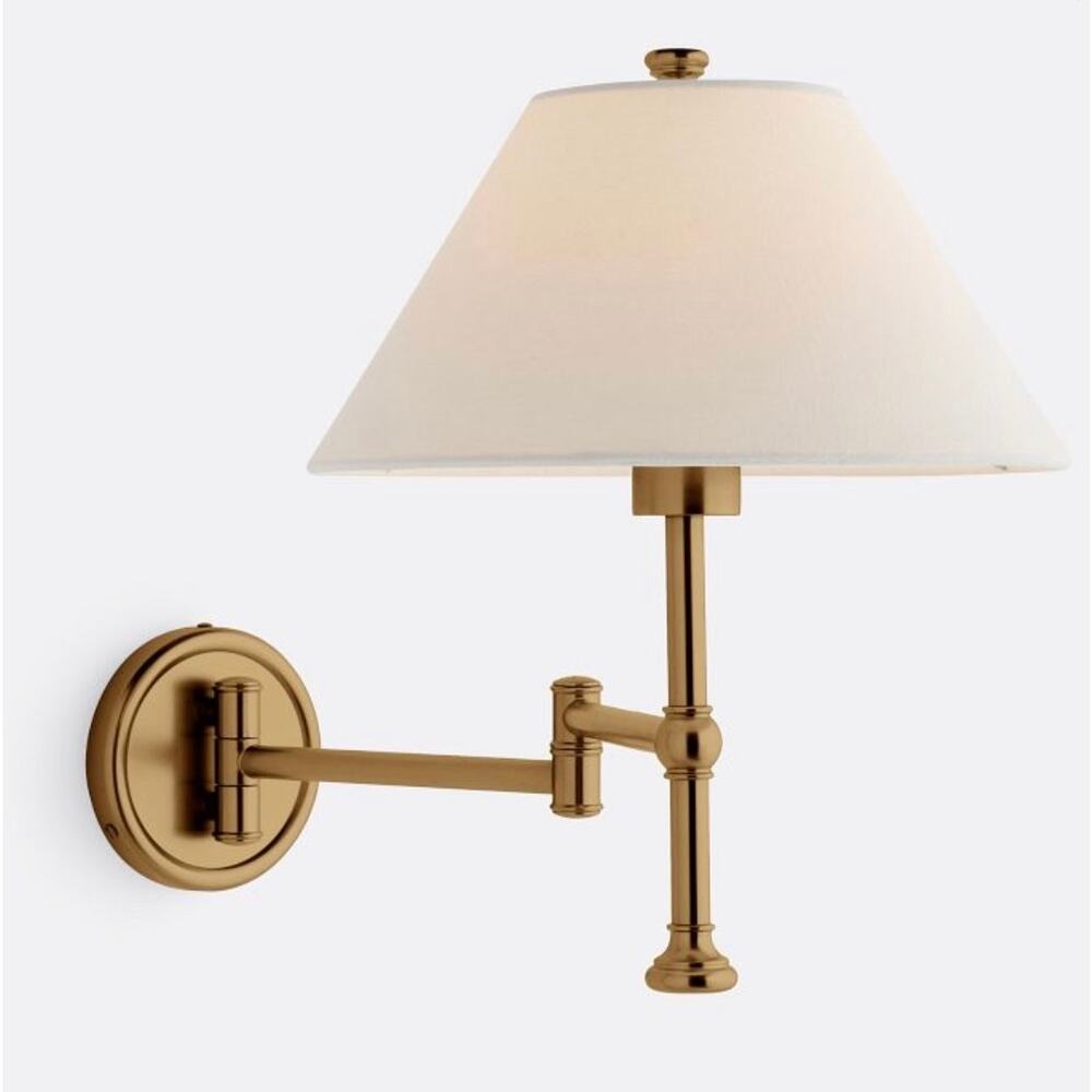 New Rejuvenation Howell Swing Arm Sconce Oil-Rubbed Bronze - READ aged brass